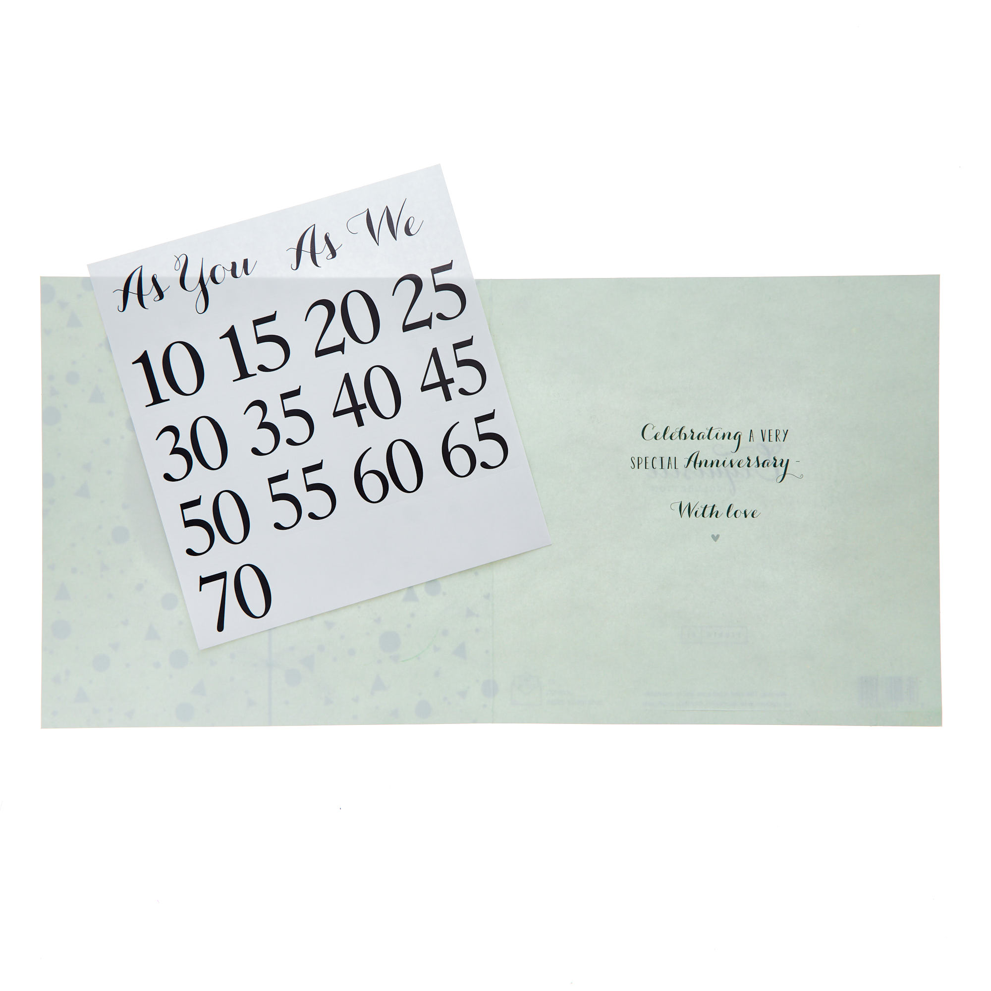 Lots Of Love Wedding Anniversary Card With Stickers