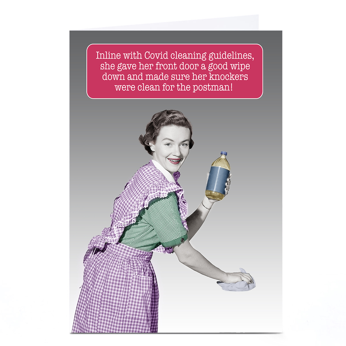 Buy Personalised Quitting Hollywood Covid Card Cleaning Guidelines