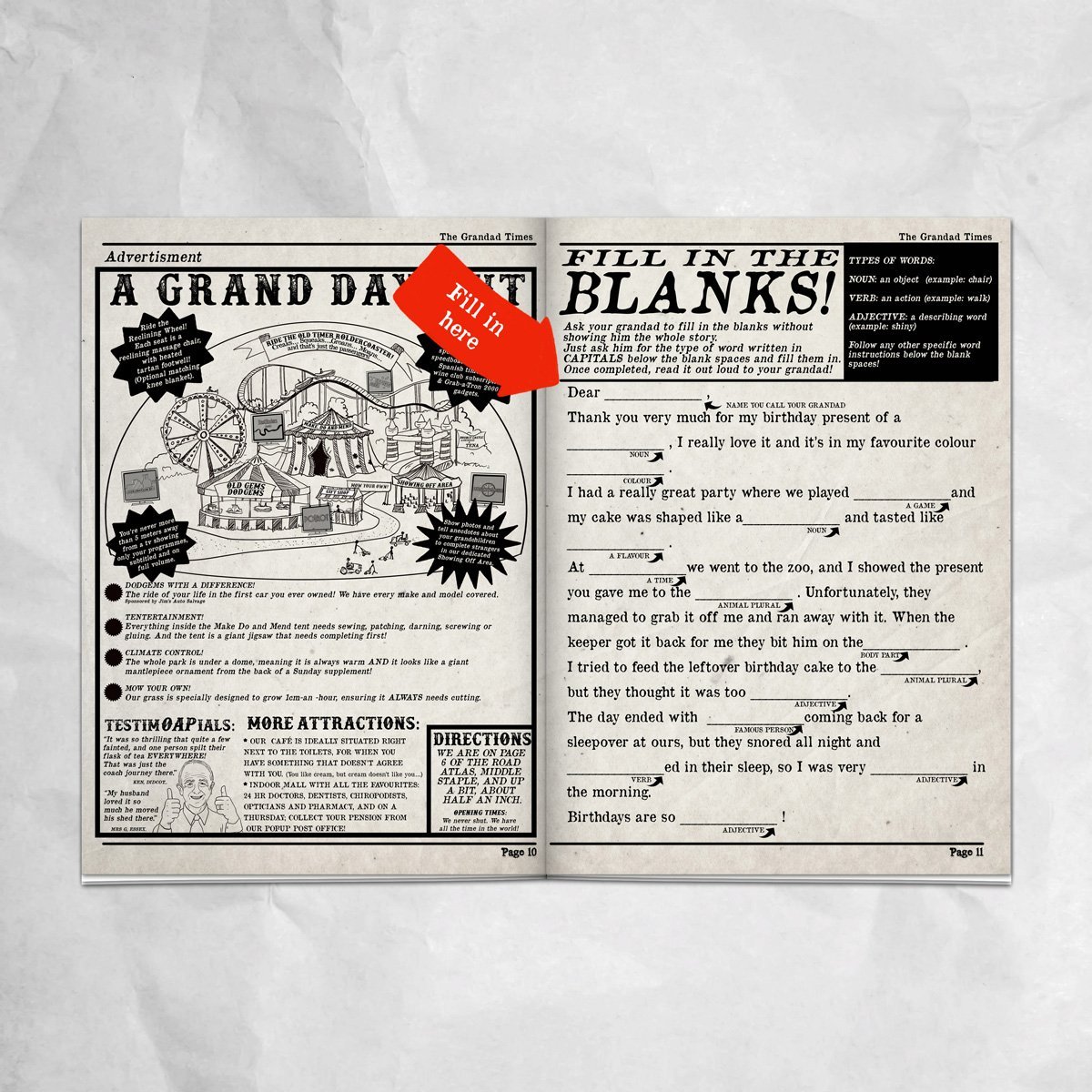 Personalised Newspaper - The Grandad Times
