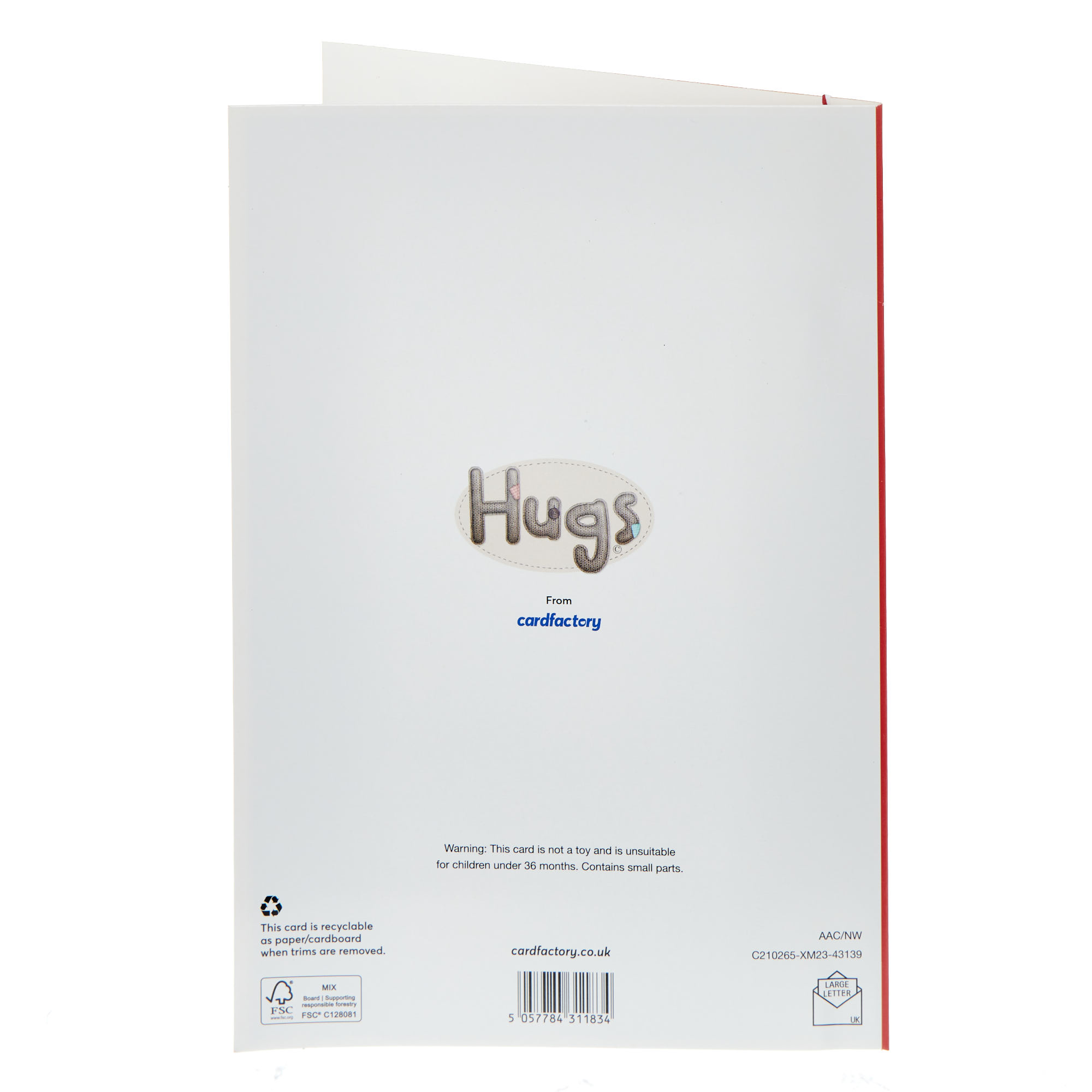 Niece December's Here Hugs Christmas Card