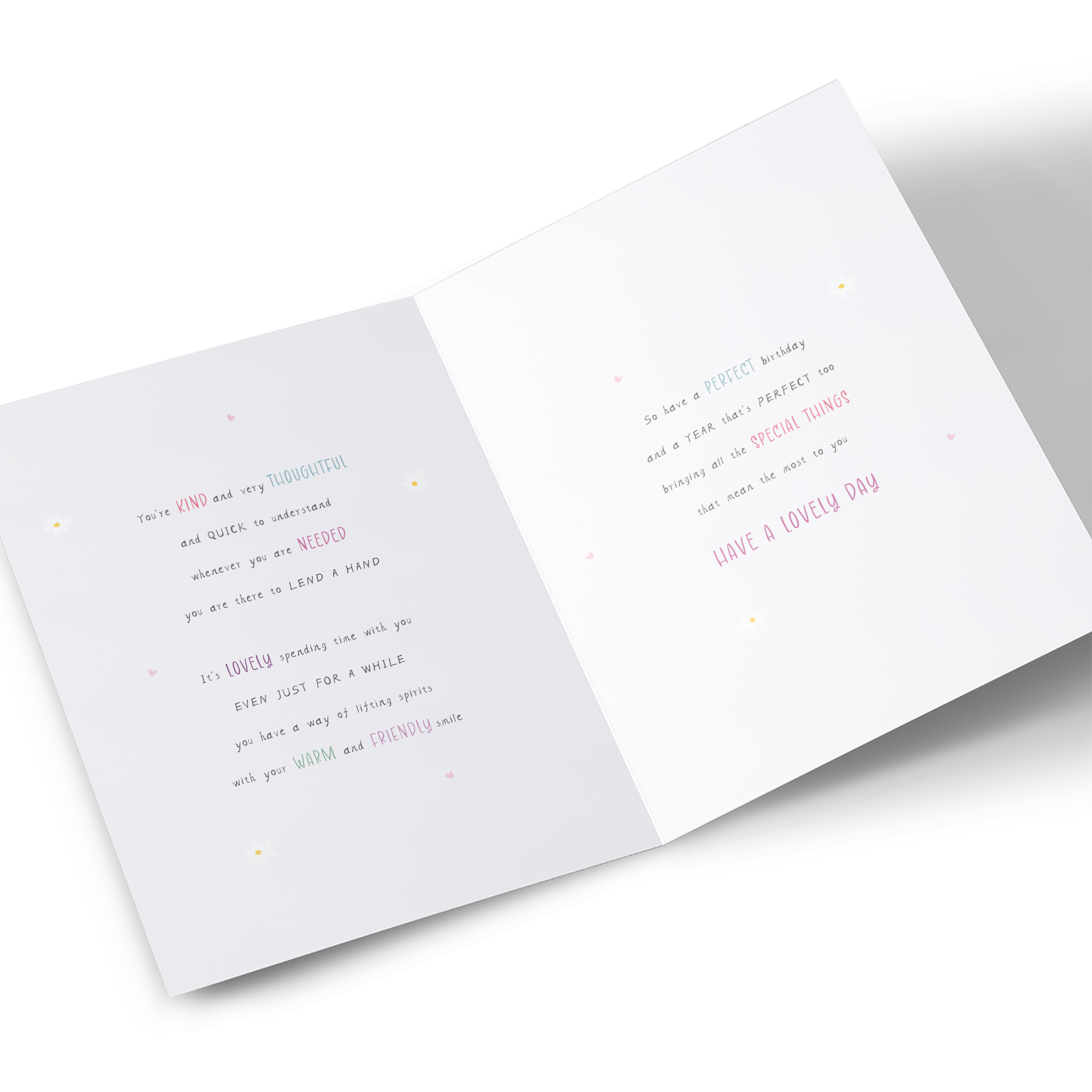 Birthday Card - A Year That's Perfect Bear with Flowers, Granny