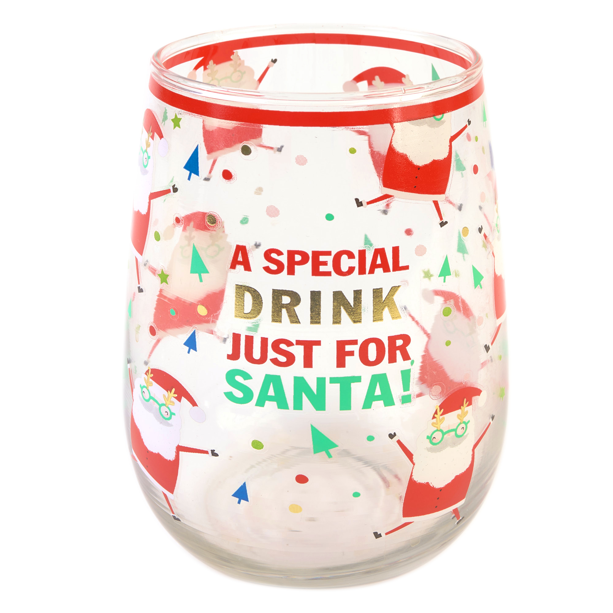 A Special Drink Just For Santa Glass Tumbler