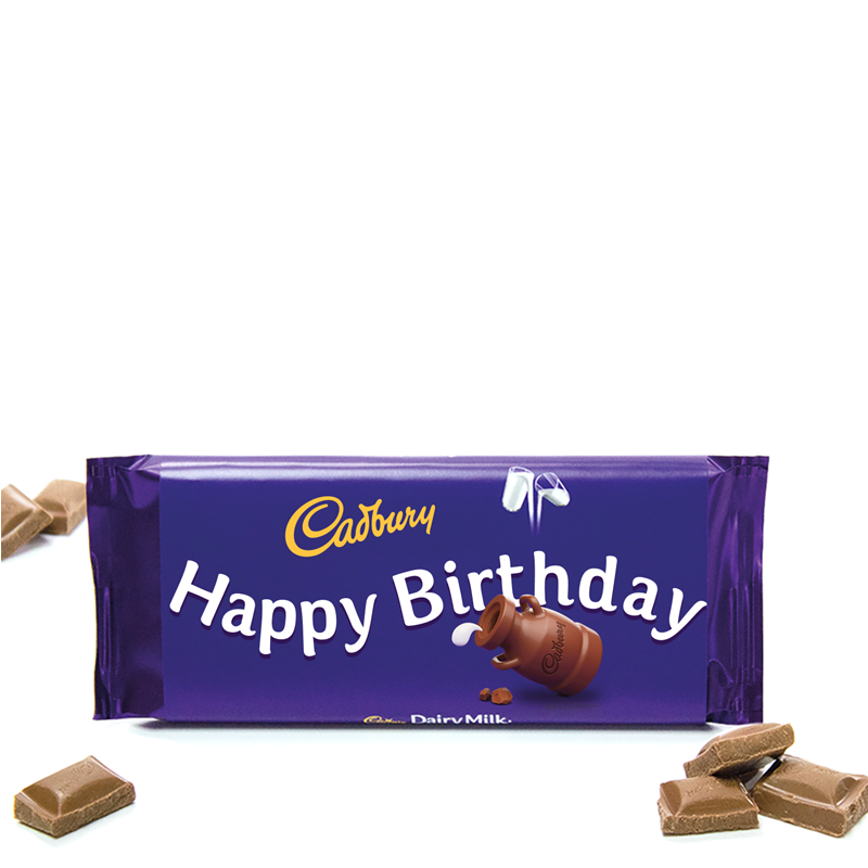 110g Cadbury Dairy Milk Chocolate Bar - Happy Birthday