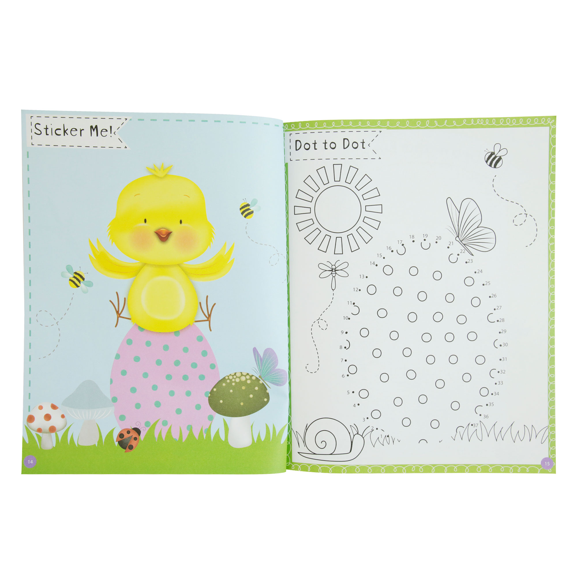 Children's Easter Activity Book & Stickers (BLUE)