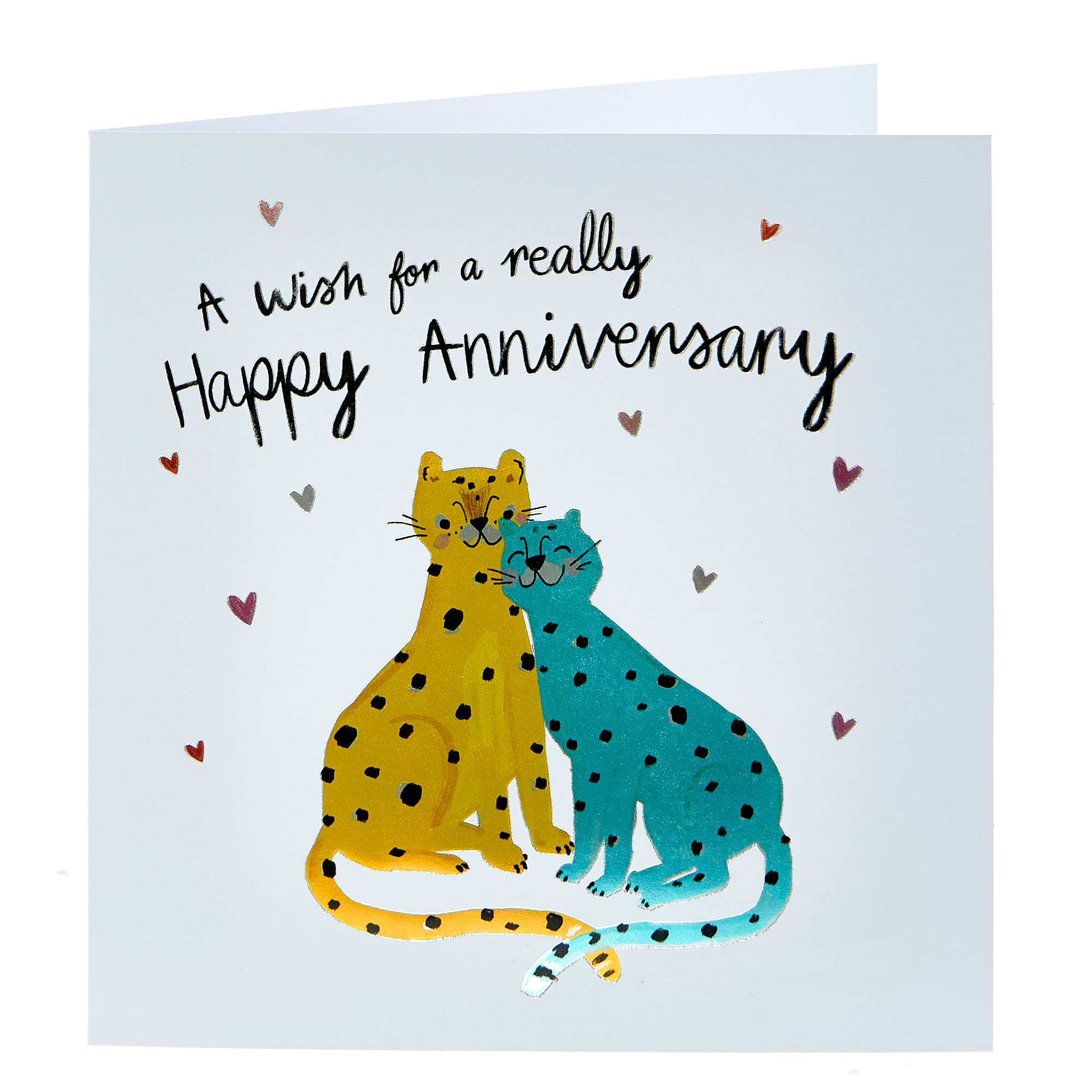 Boutique Collection Anniversary Card - Leopard Couple