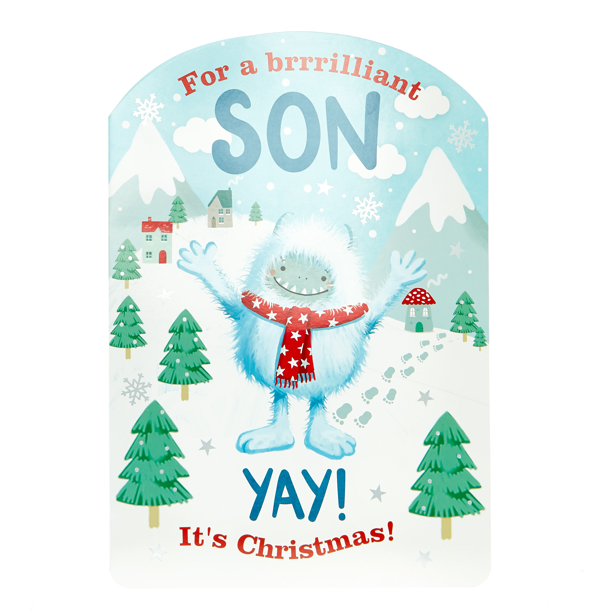 Giant Pop-Out Christmas Card - Brrrilliant Son