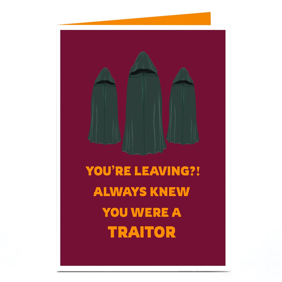 Personalised Leaving Card - Always Knew You Were a Traitor