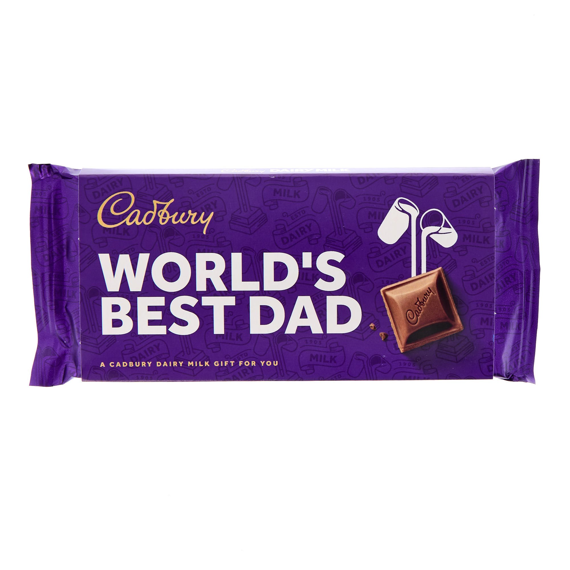 Best Dad Cadbury Dairy Milk Chocolate Bar 110g