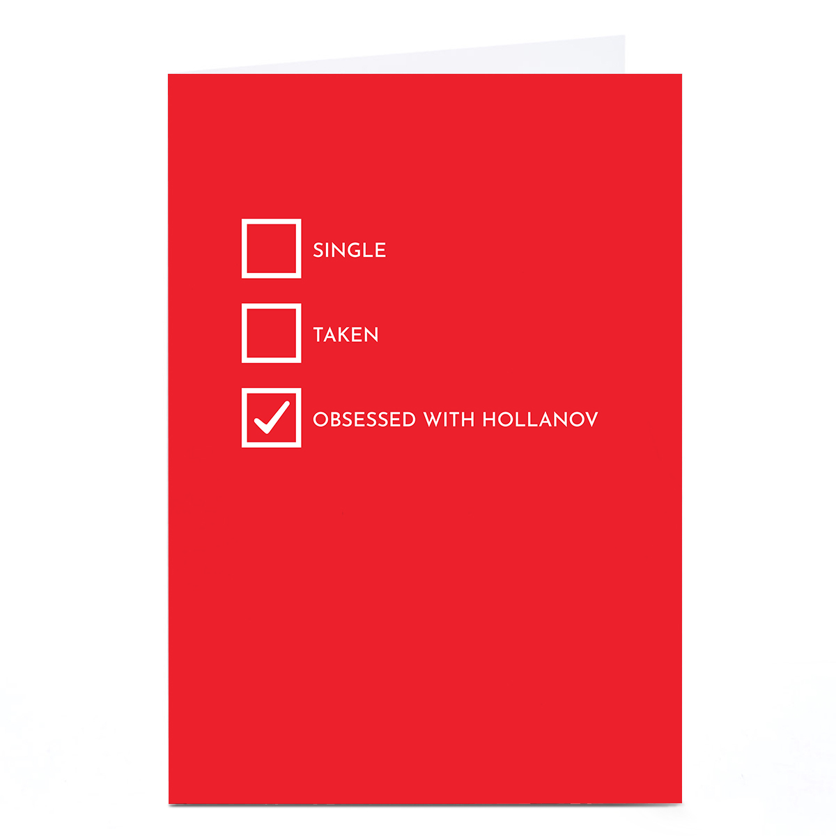 Birthday Card - Obsessed With Hollanov