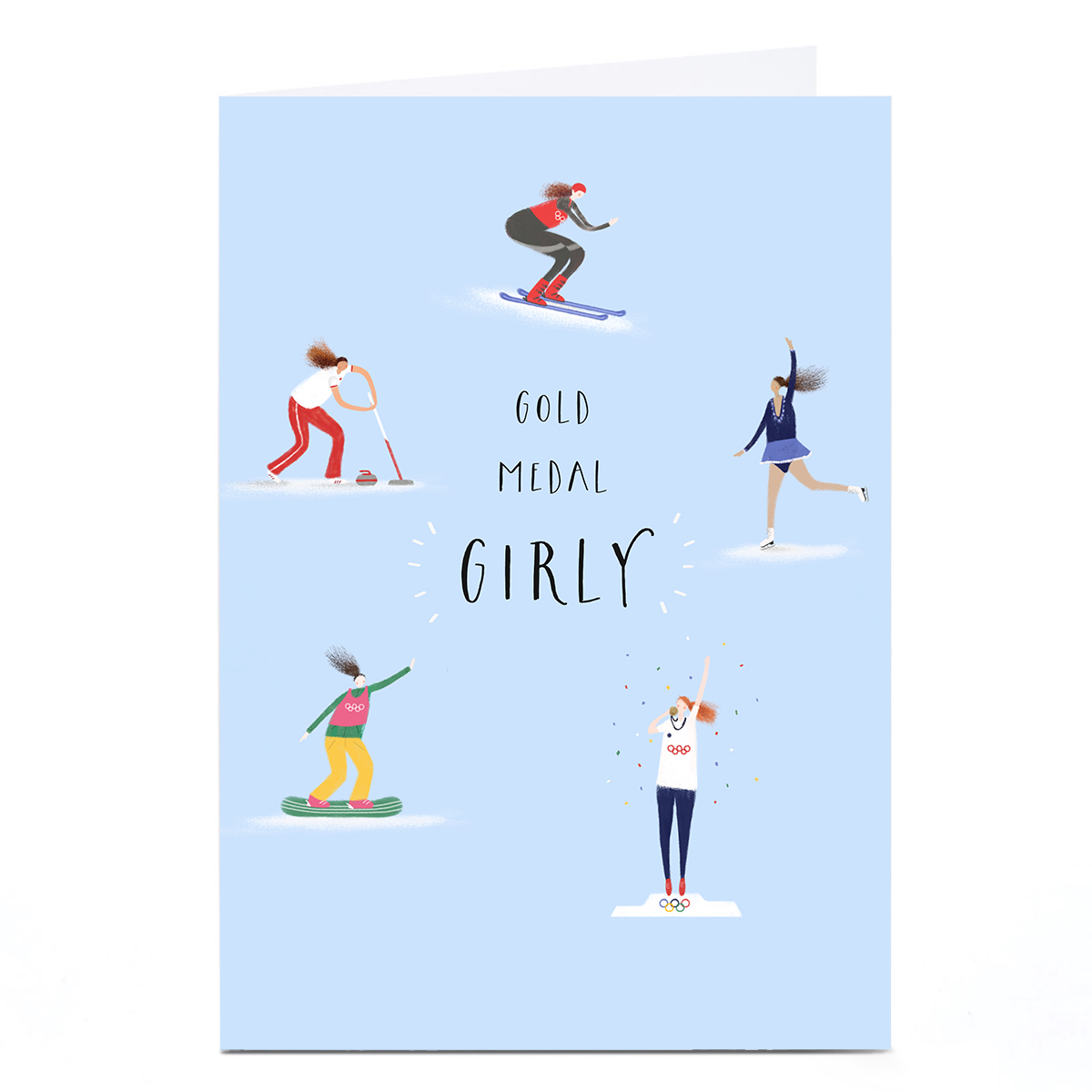 Image of Birthday Card - Gold Medal Girly