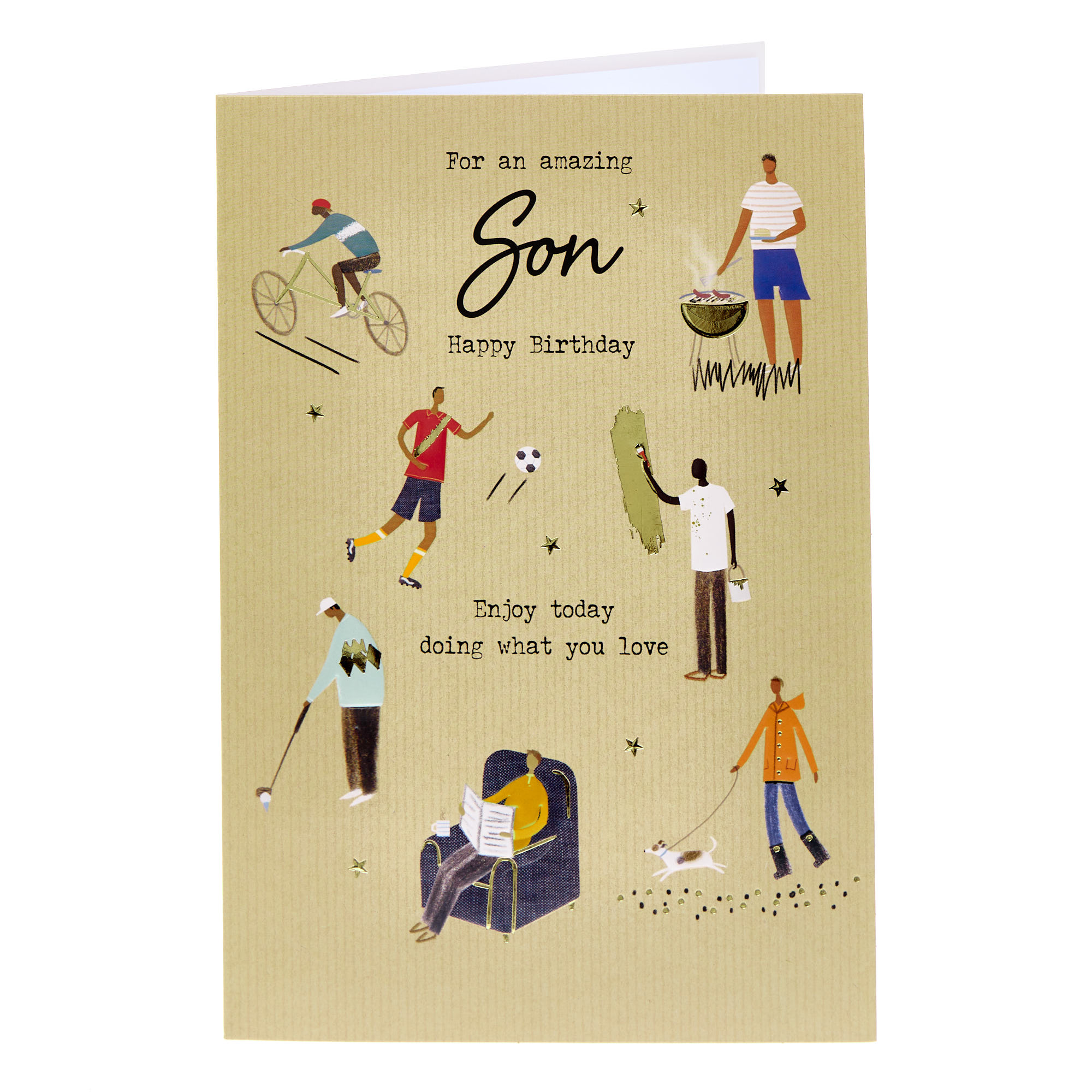 Amazing Son Characters Birthday Card