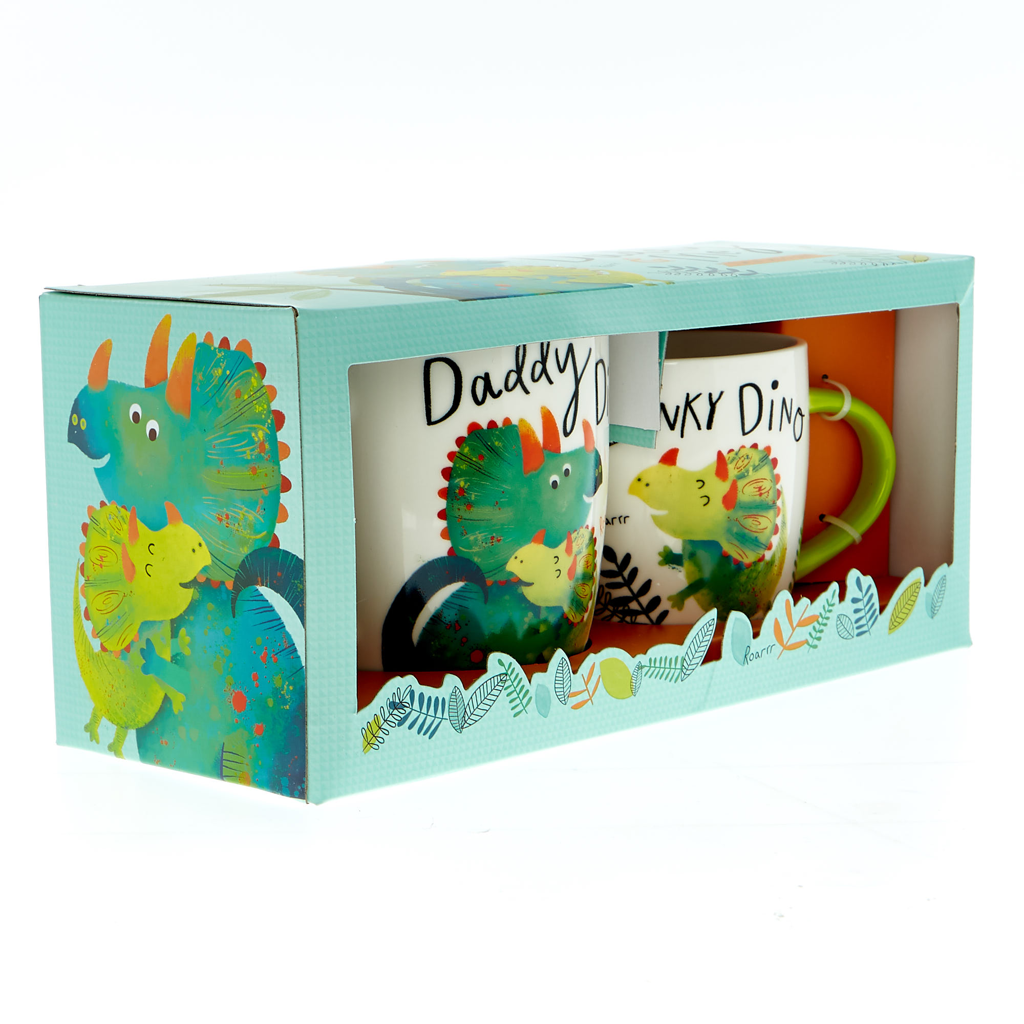 Green Dino Daddy & Me Twin Mug Set