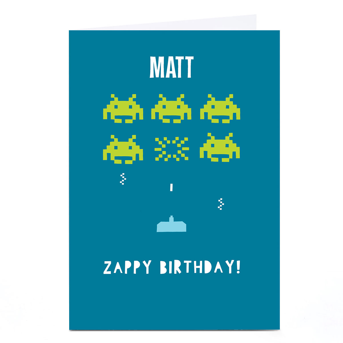 Personalised Whale & Bird Birthday Card - Zappy Birthday 