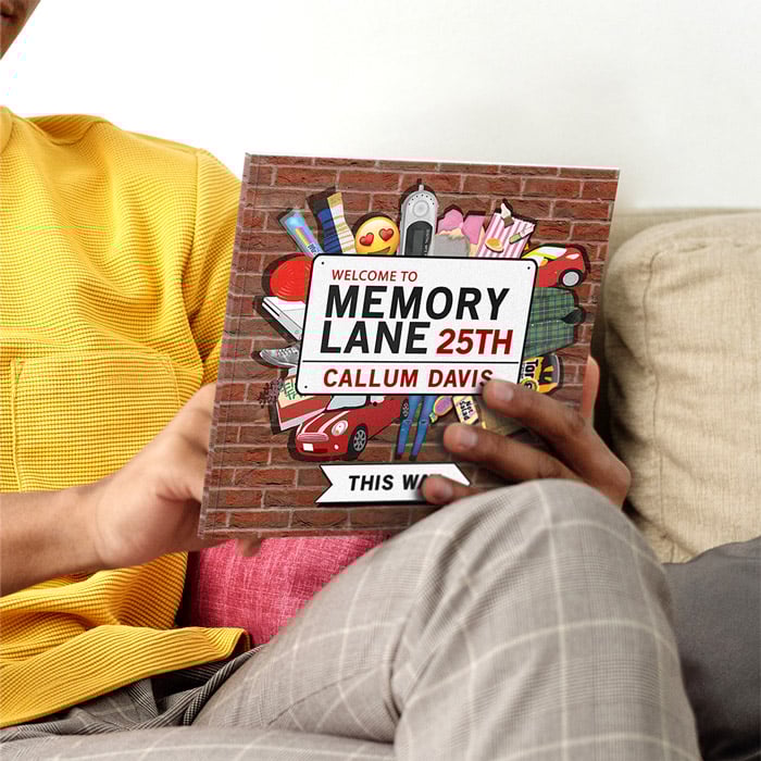 Personalised Book - Memory Lane 25th Birthday