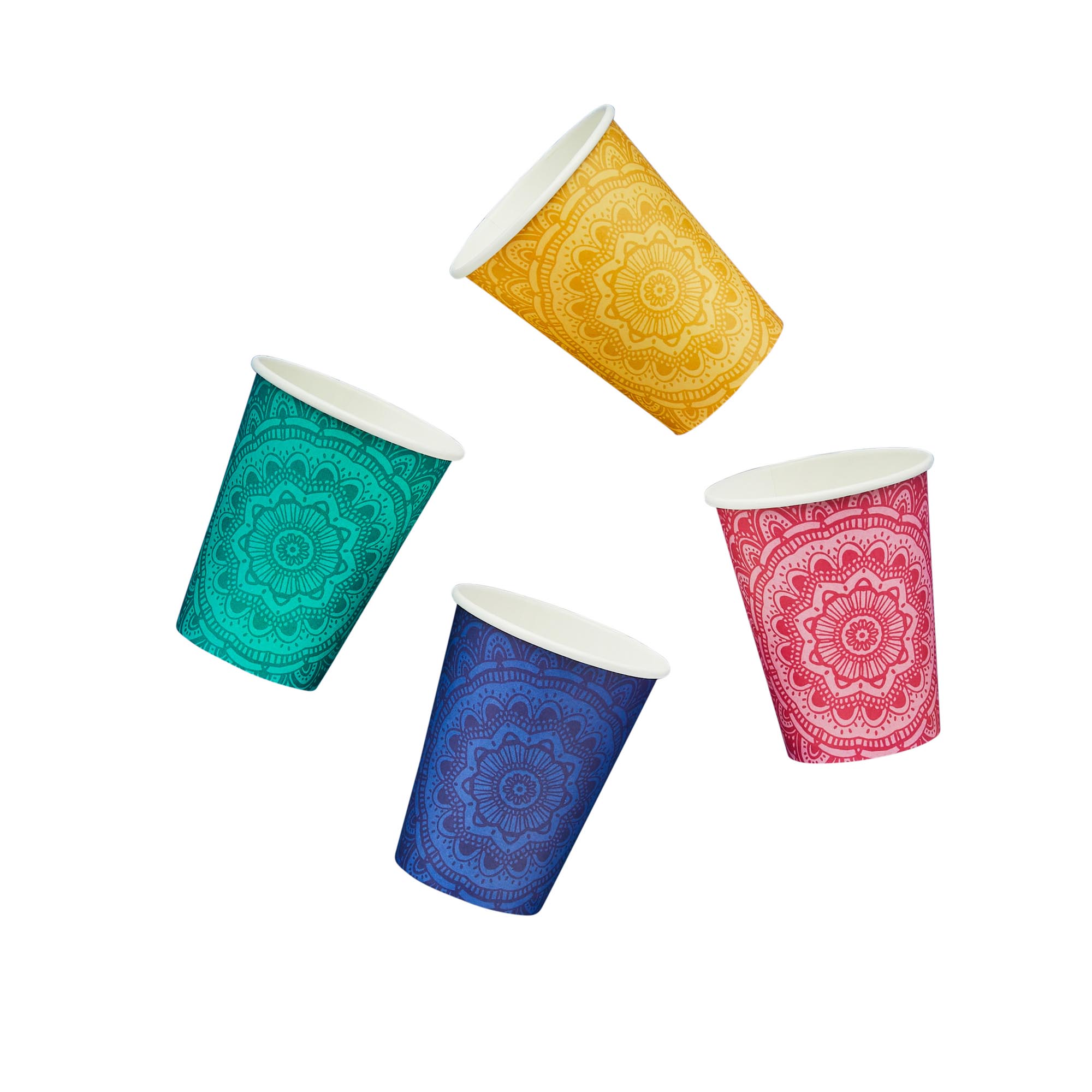 Mandala Paper Cups - Pack of 8