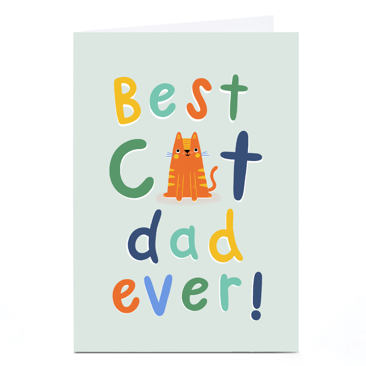 Personalised Jess Moorhouse Father's Day Card - Cat Dad