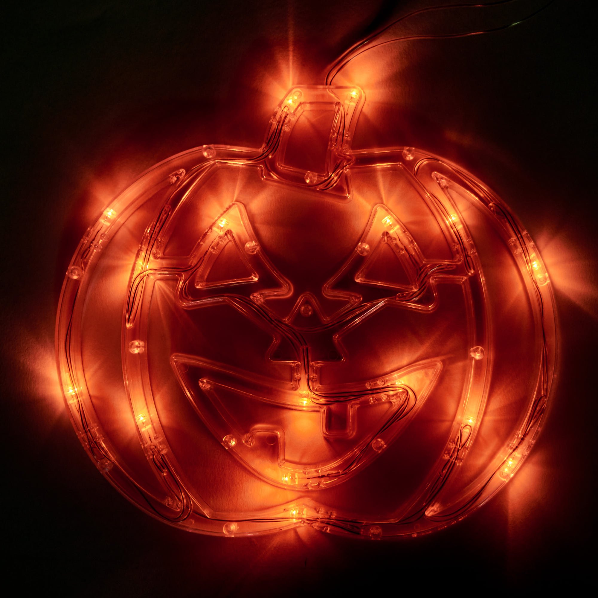 LED Pumpkin Window Light 