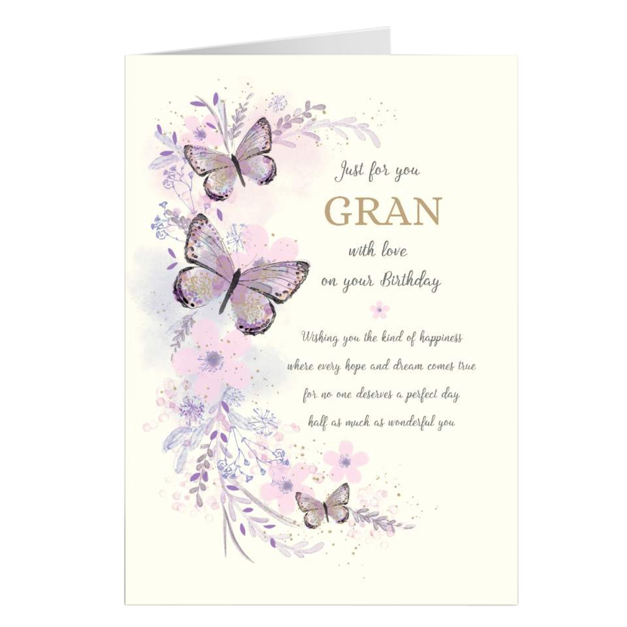Personalised Birthday Card - Best Wishes, Gran