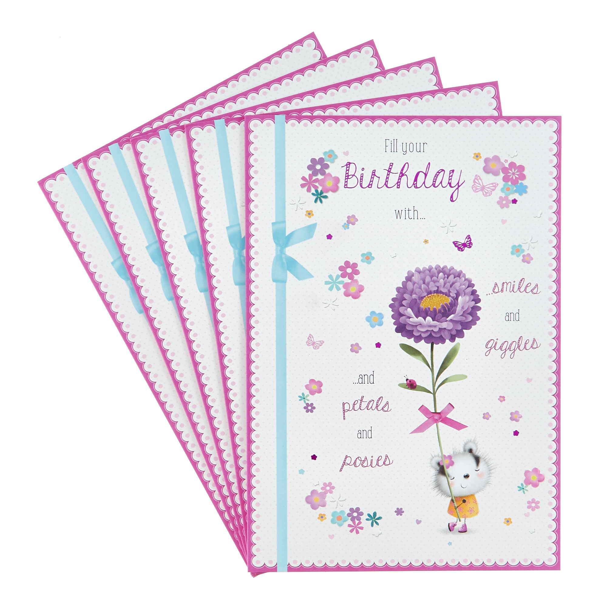 Birthday Cards - Petals & Posies (Pack of 12)