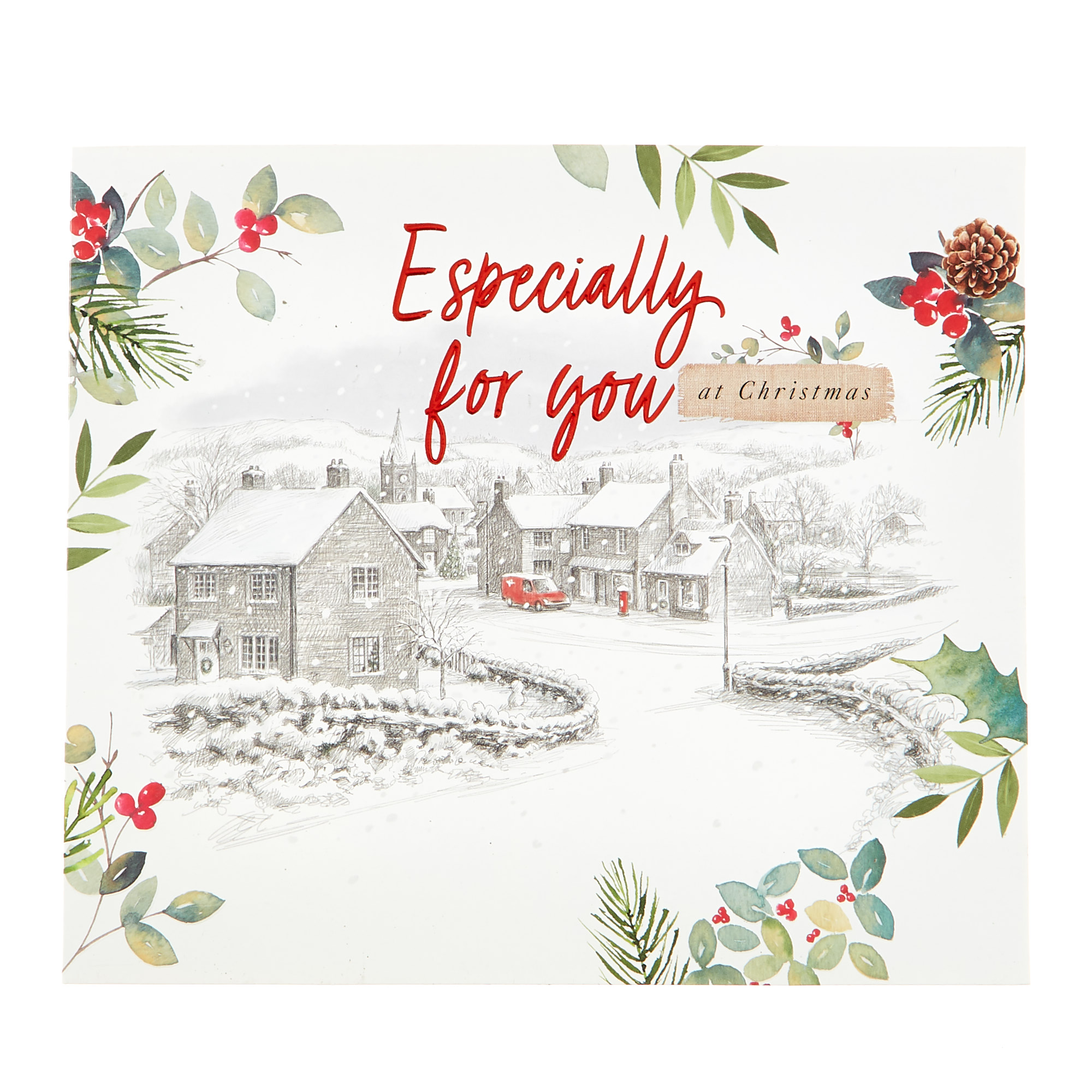 12 Deluxe Charity Boxed Christmas Cards - Village Scenes (2 Designs)