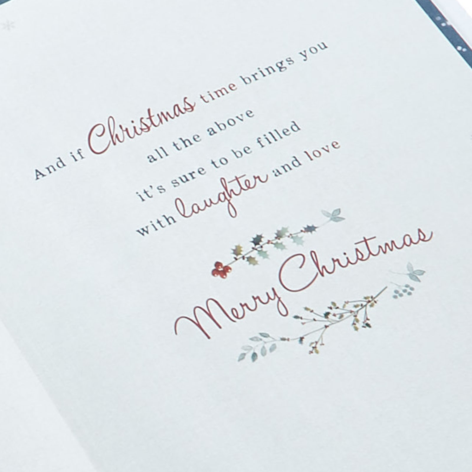 Christmas Card - A Wonderful Son & Family