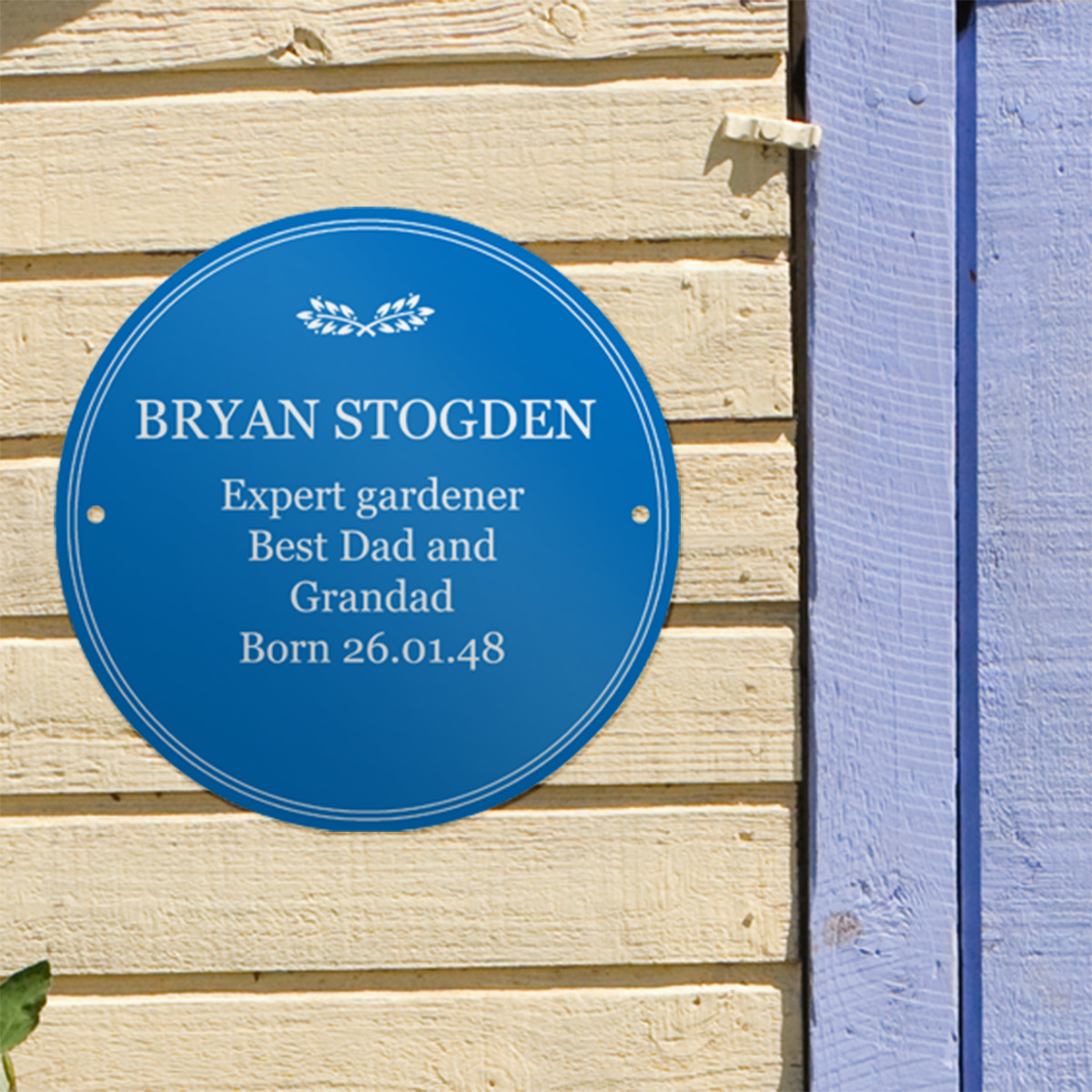 Personalised Heritage Blue Plaque - Birthday