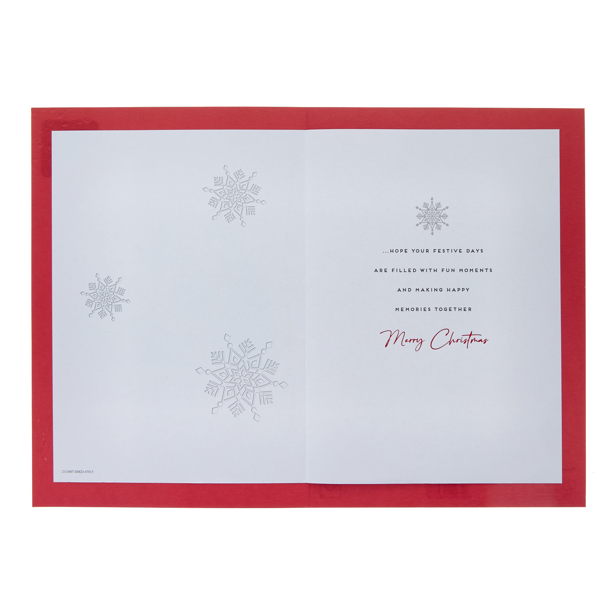 Two Guys Black & White Photo Christmas Card