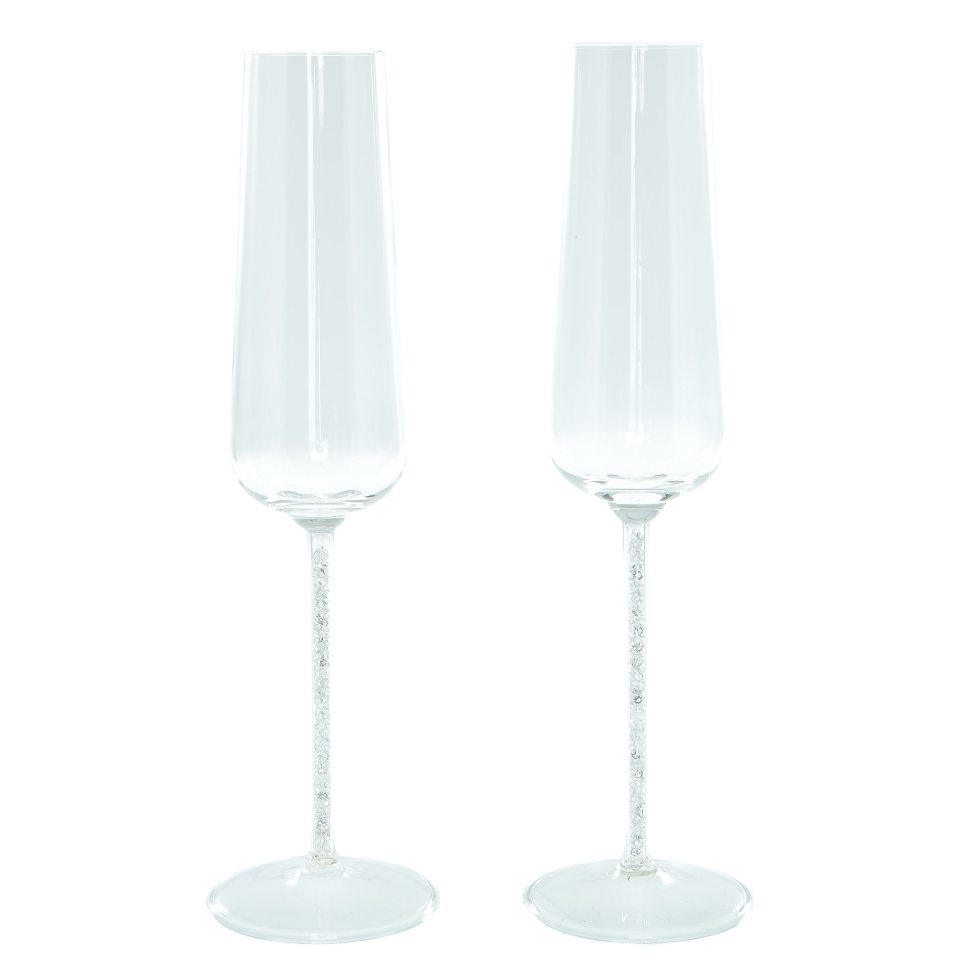 Two Hearts Champagne Flutes