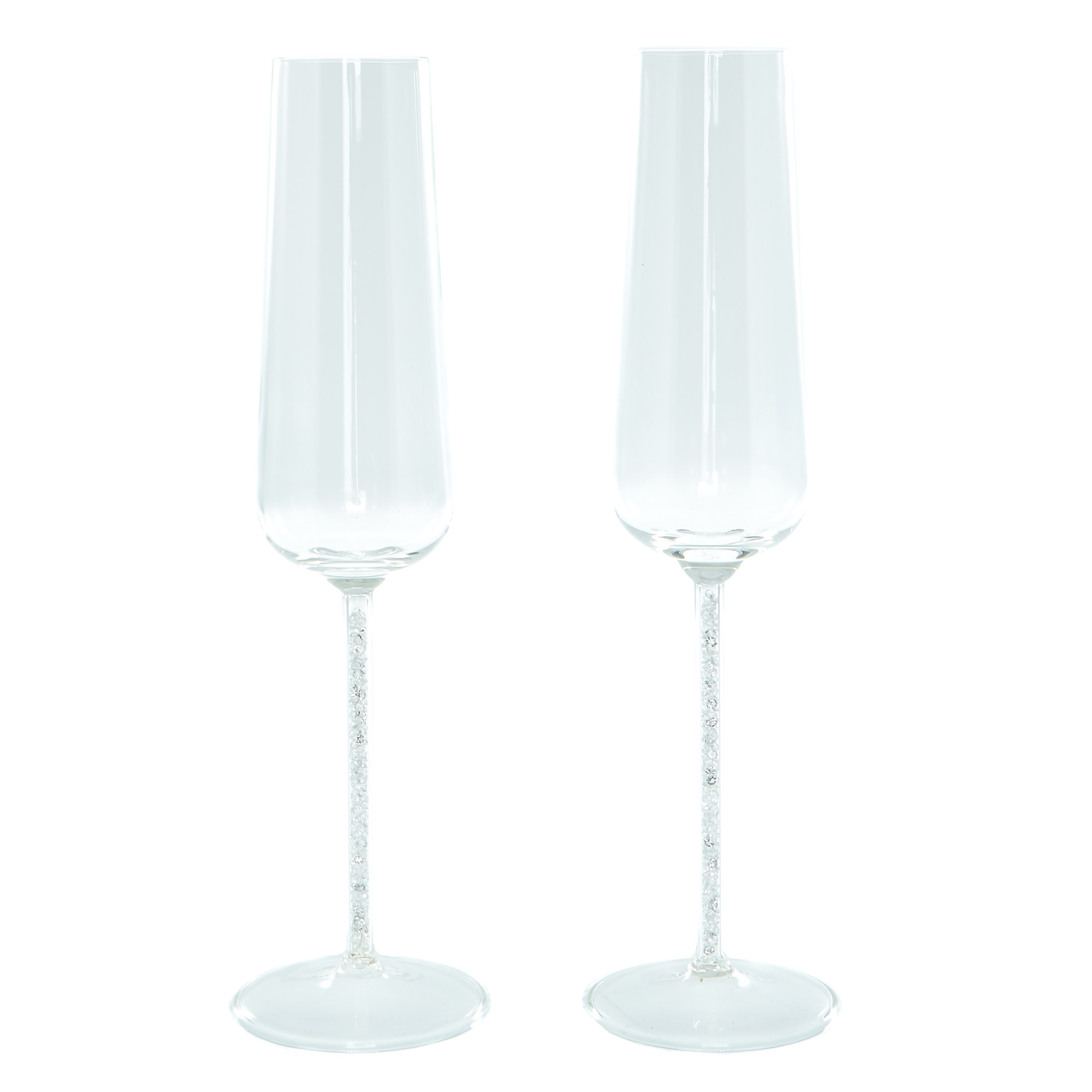 Two Hearts Champagne Flutes