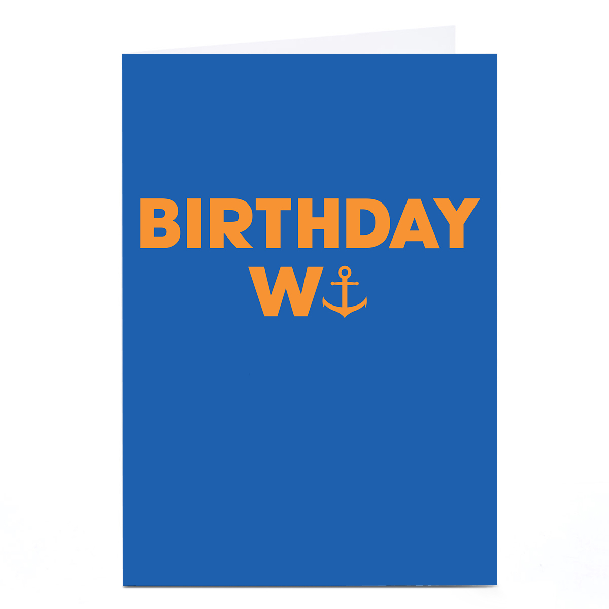 Personalised Birthday Card - Birthday Anchor
