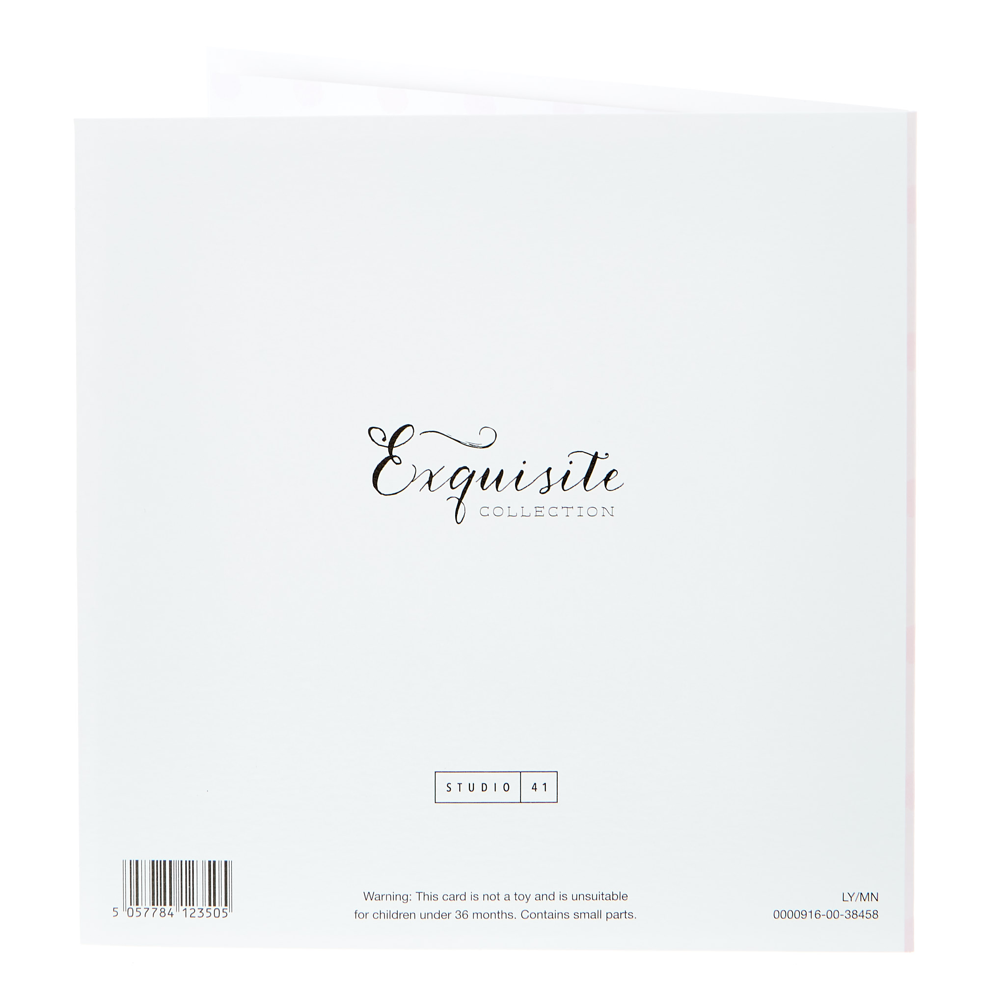Exquisite Collection Christening Card - Female Recipient (With Stickers)