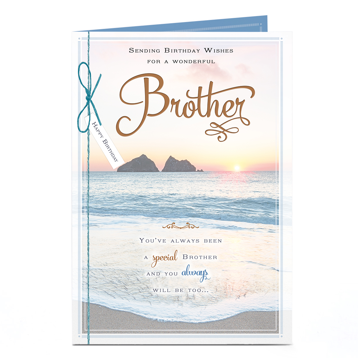 Birthday Card - Special and Always Will Be Beach, Brother