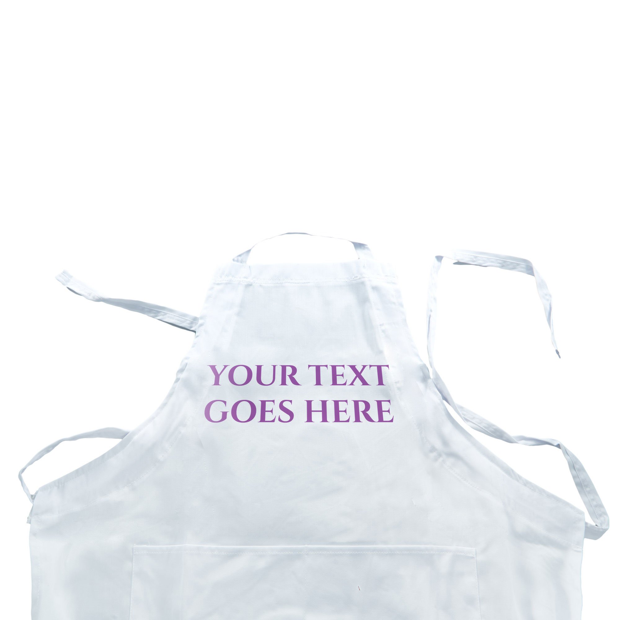 Personalised White Apron - Any Message