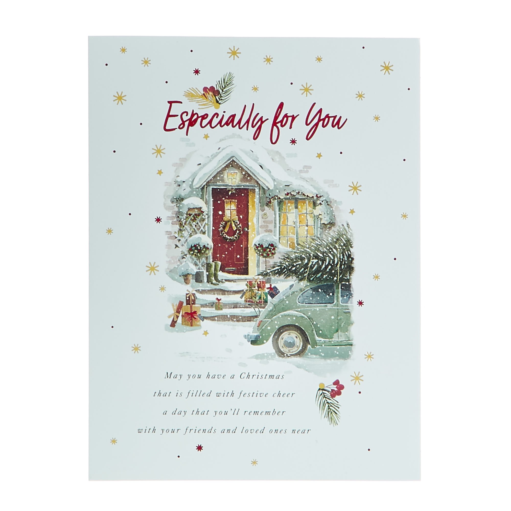 10 Deluxe Charity Boxed Christmas Cards - Fireplace & Door (2 Designs)