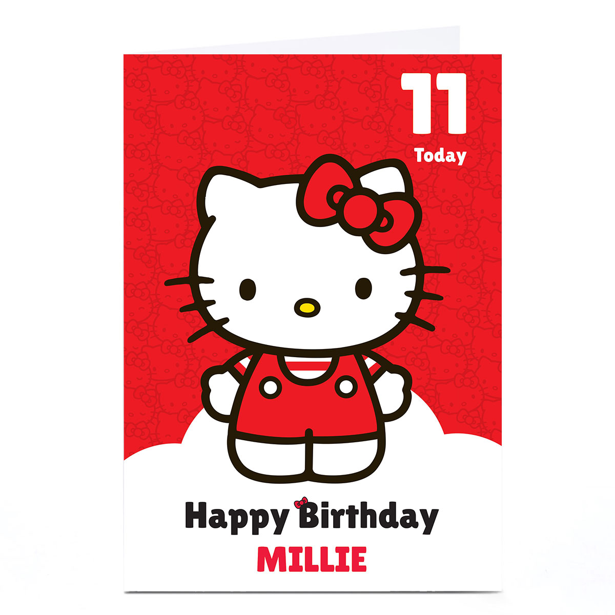 Personalised Birthday Card - Hello Kitty with Name