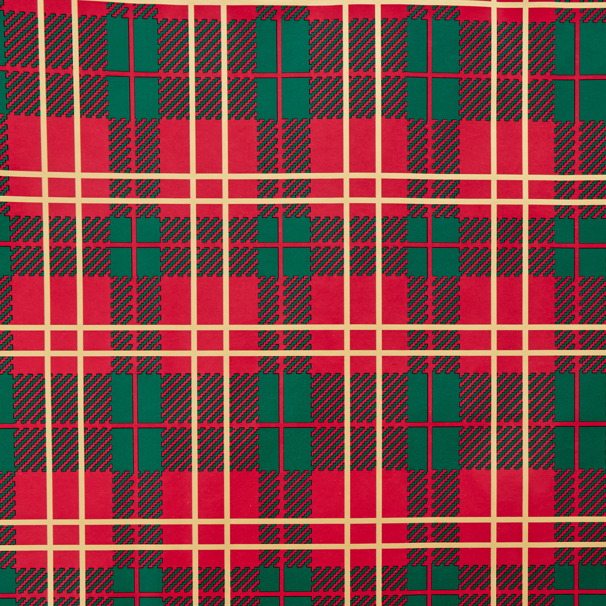 Tartan, Holly & Gold Wrapping Paper Pack - 3 Rolls