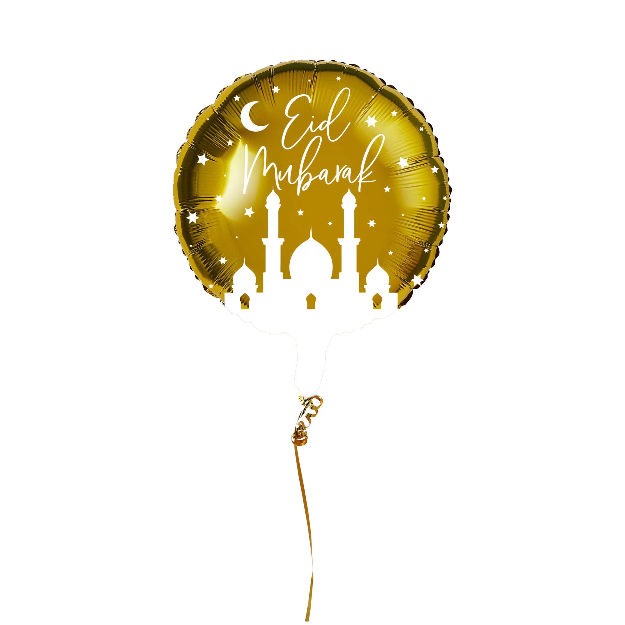 Gold Eid Mubarak 20-Inch Foil Balloon