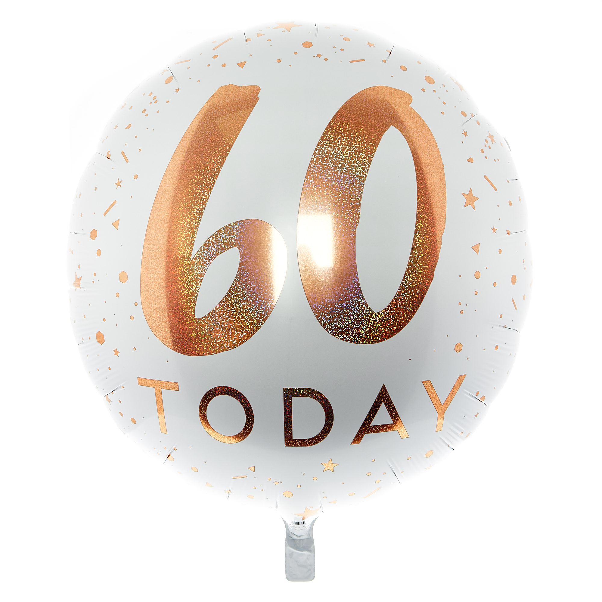 Rose Gold 60 Today 31-Inch Foil Helium Balloon