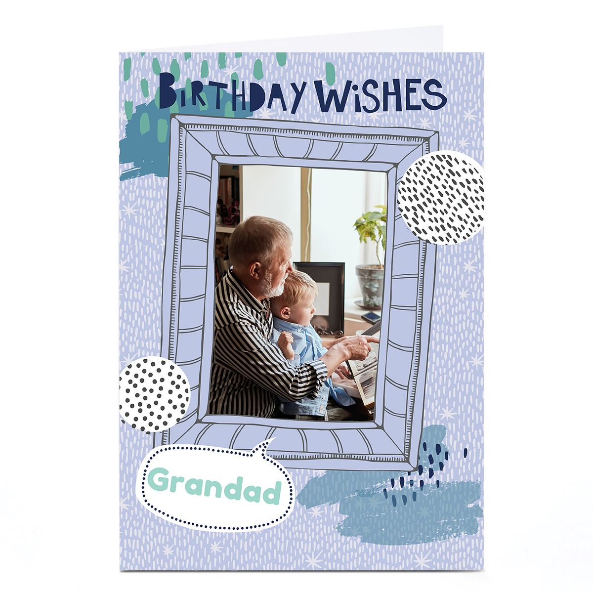 Photo Bev Hopwood Birthday Card - Grandad Frame