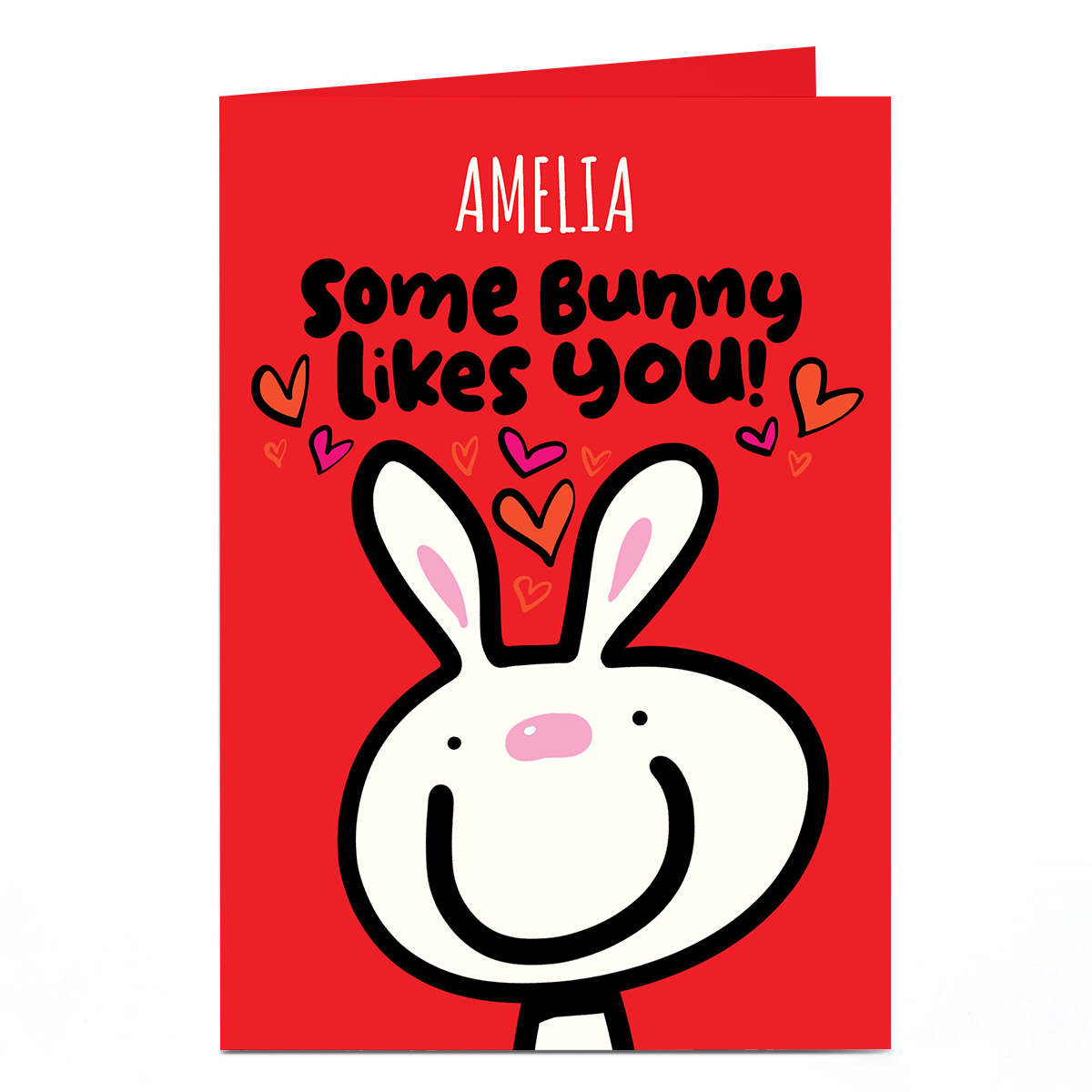 Personalised Fruitloops Valentine's Day Card - Some Bunny