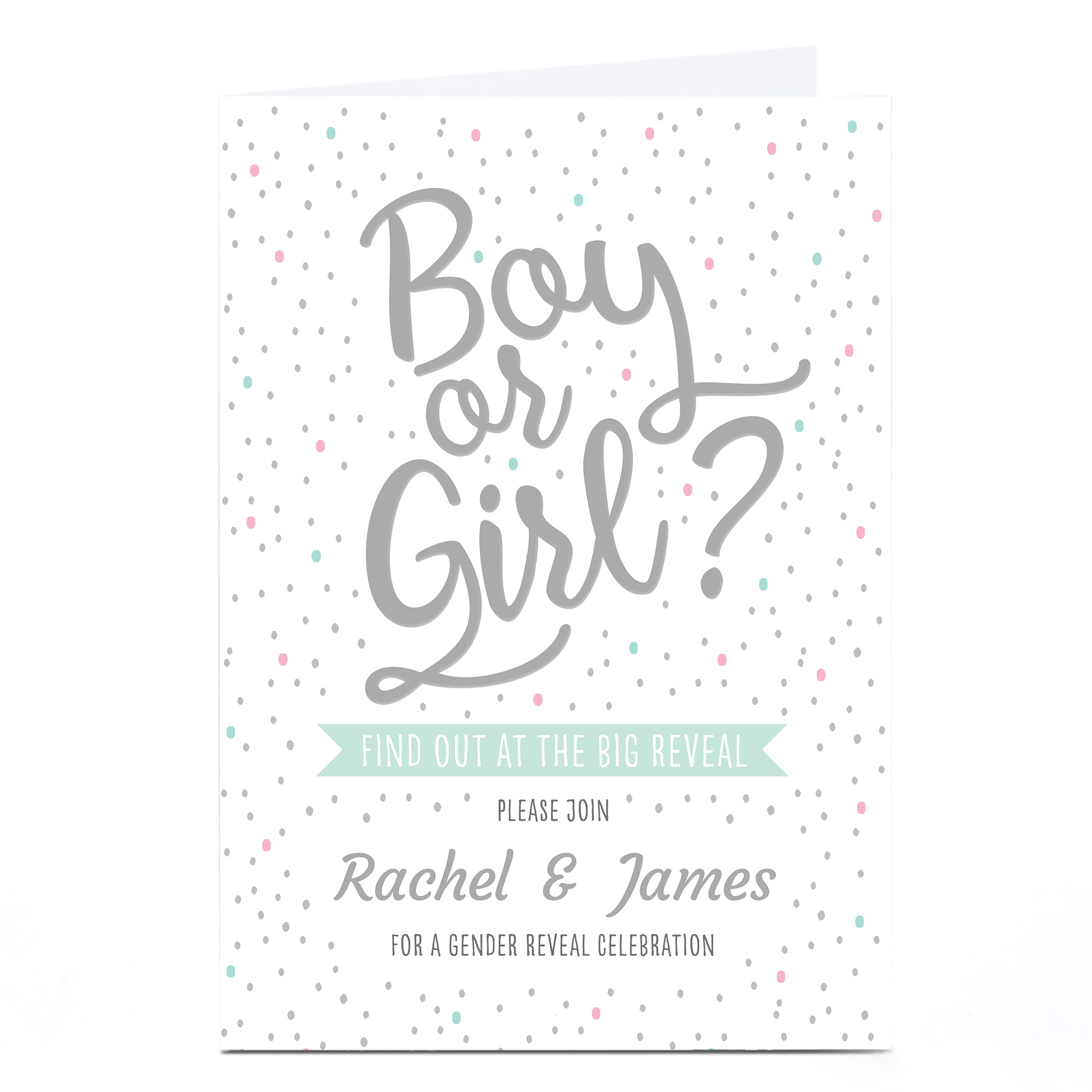 Personalised Gender Reveal Party Invitation - Boy Or Girl?