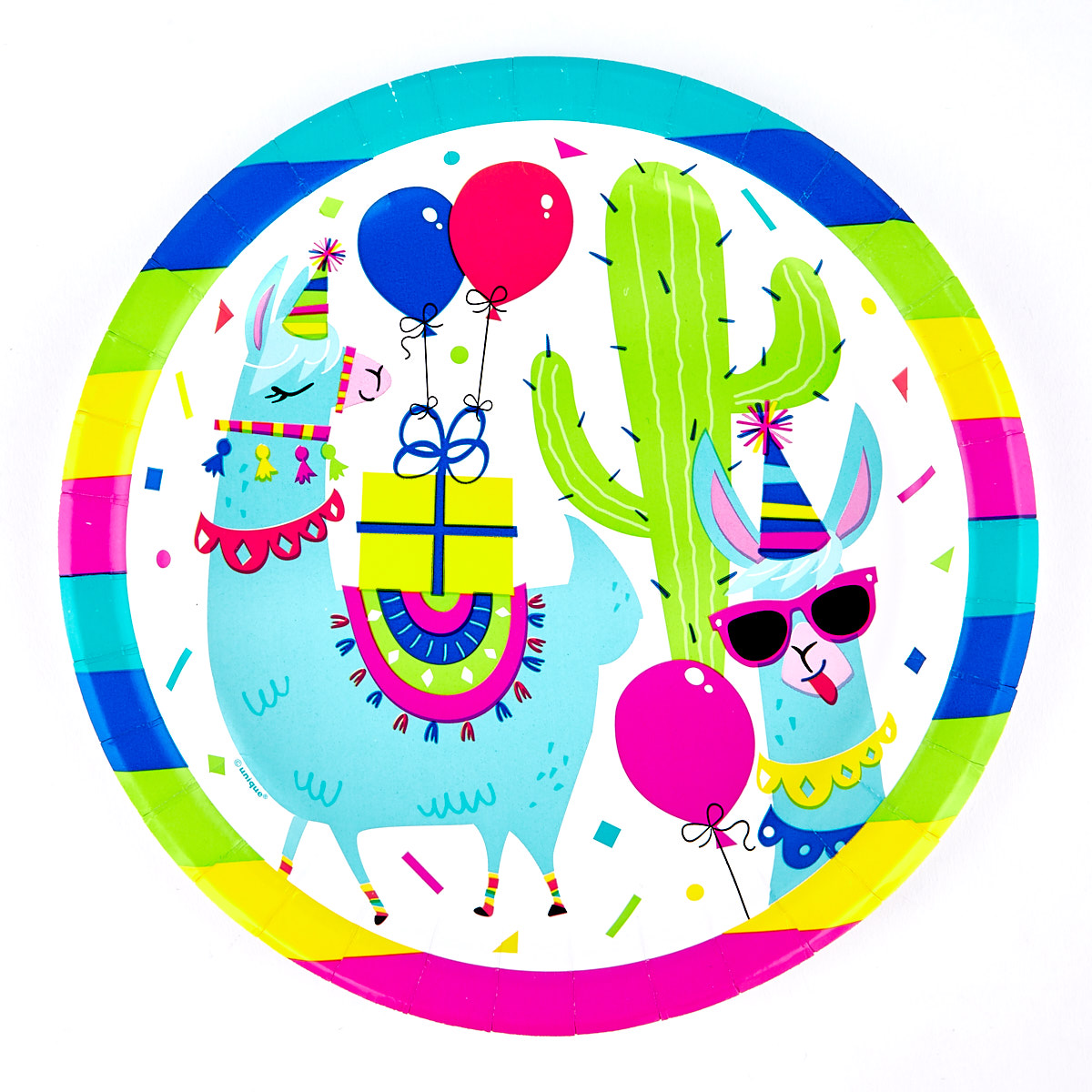 Birthday Llama Party Tableware & Decorations Bundle - 16 Guests