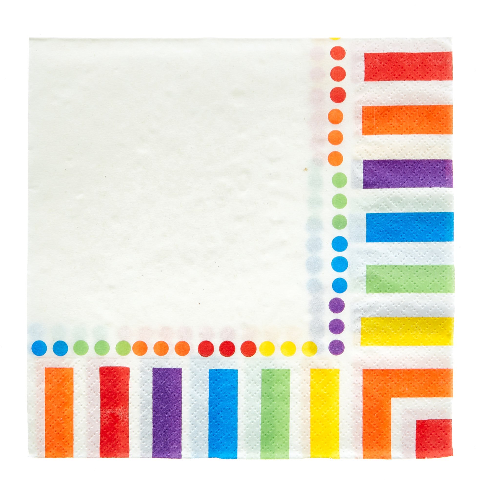 Rainbow Party Tableware & Decorations Bundle - 8 Guests