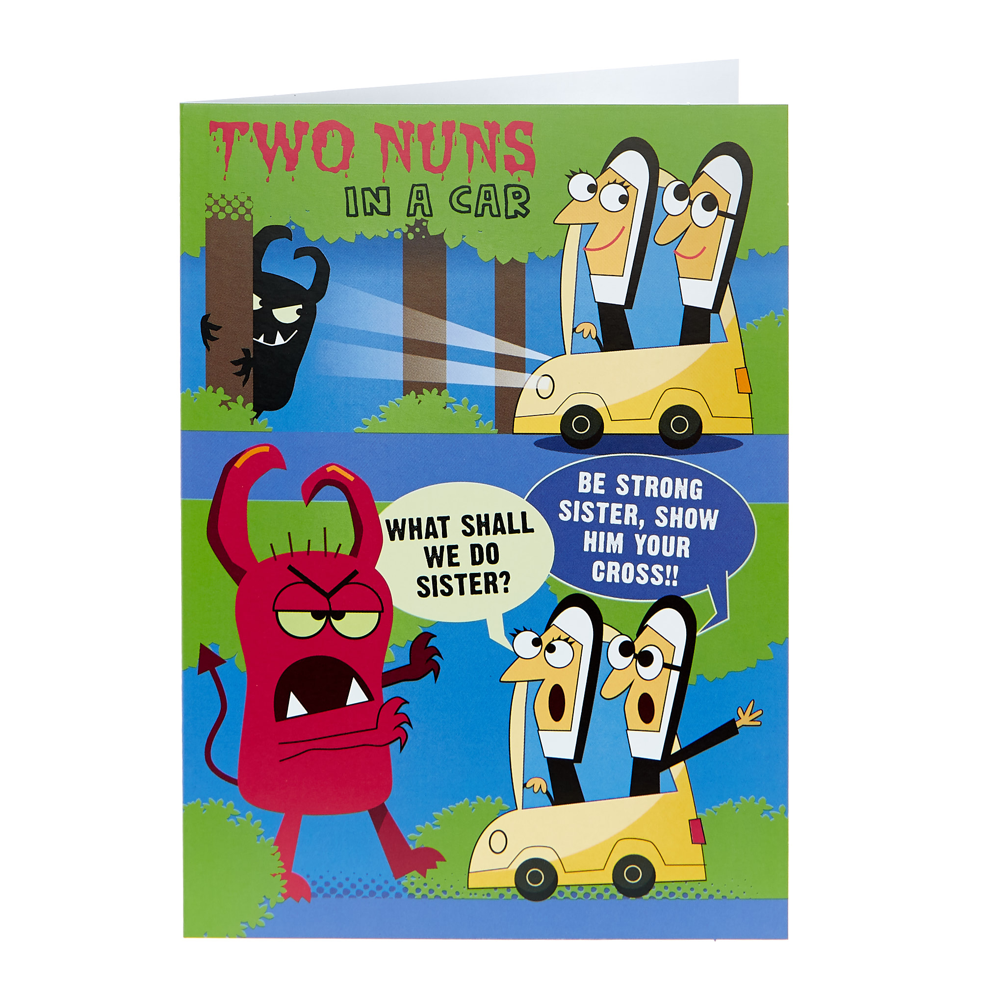 Any Occasion Card - Two Nuns In A Car