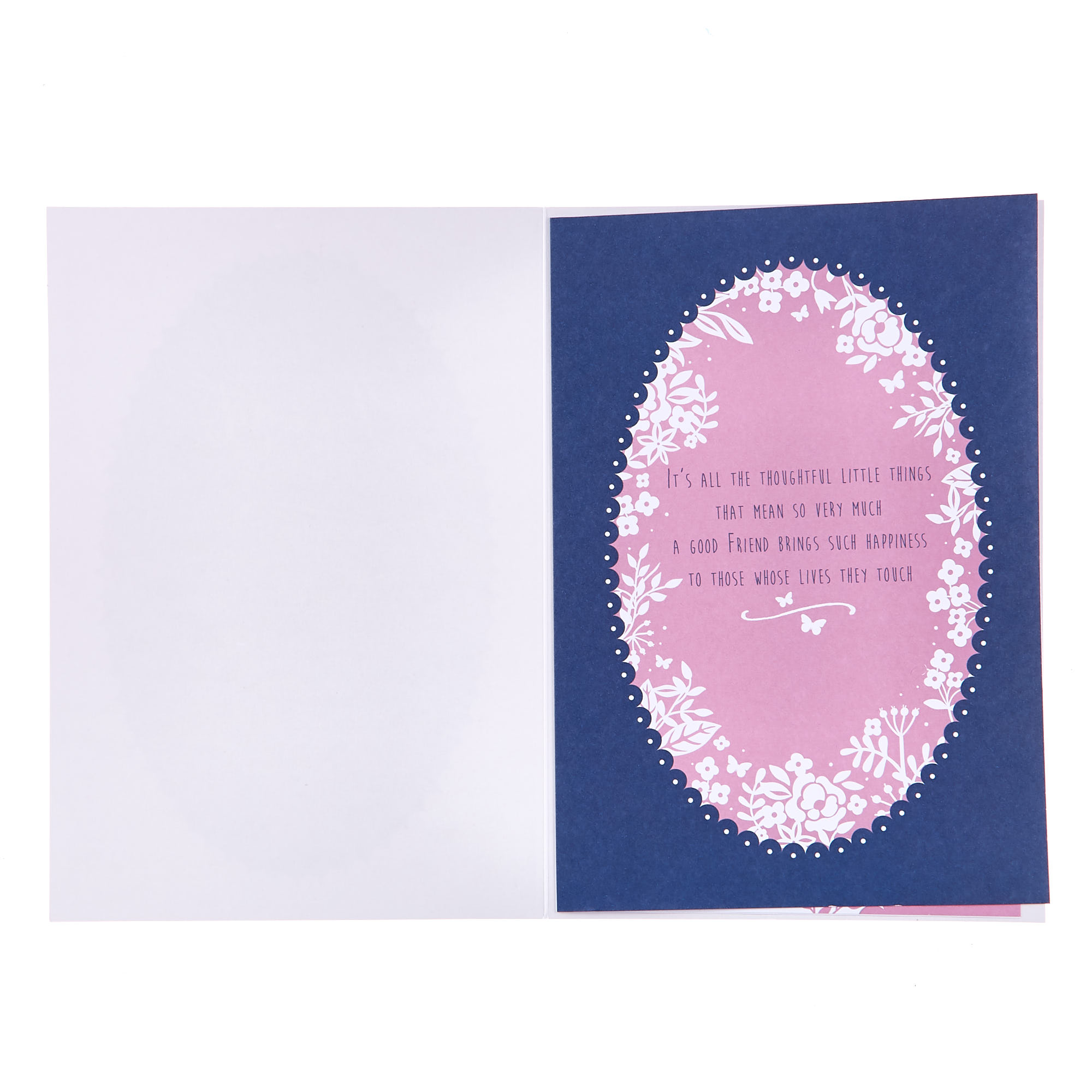 Birthday Card - Special Friend Purple Flowers