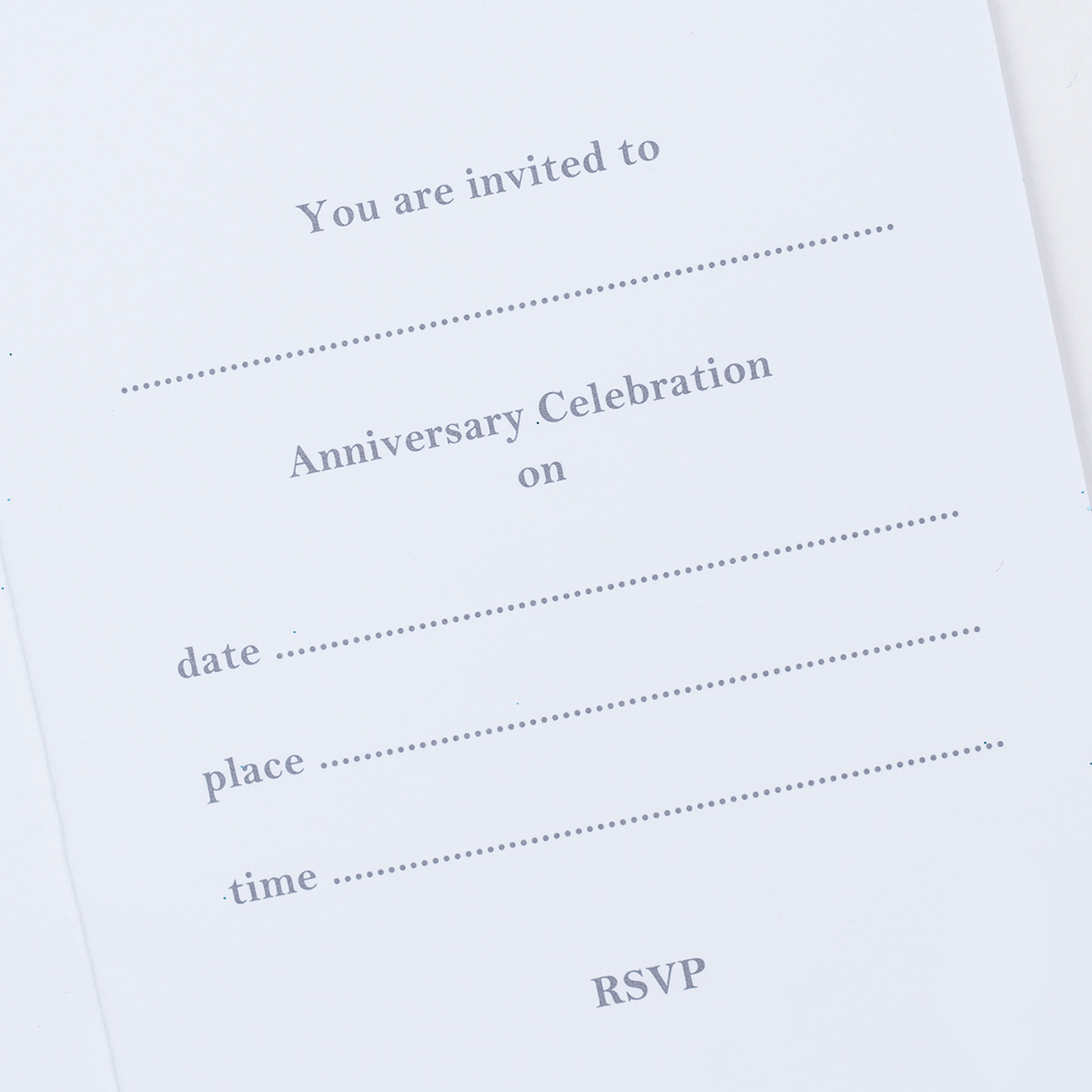 Glittery Anniversary Invitations, Pack Of 10