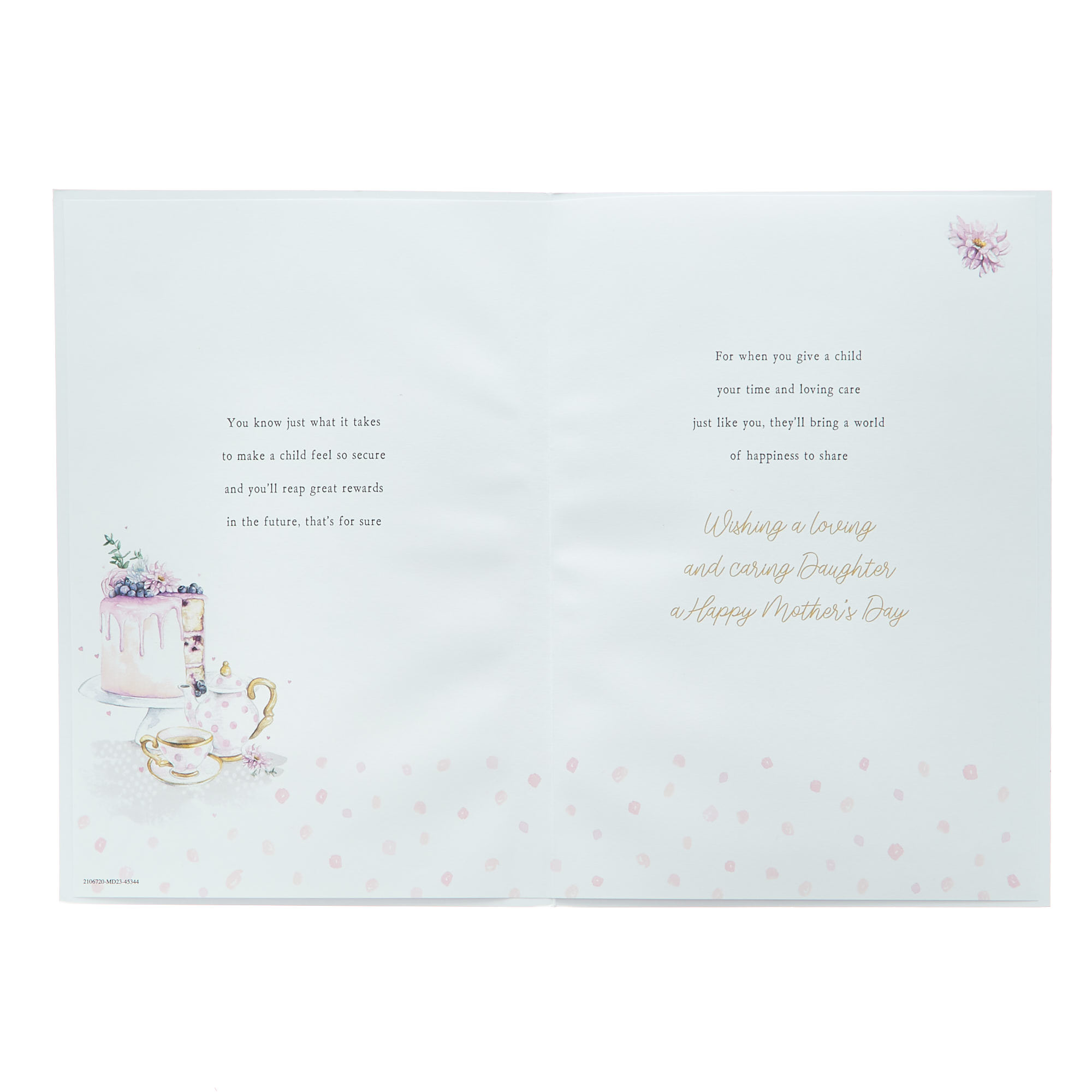 Daughter Cake & Tea Mother's Day Card
