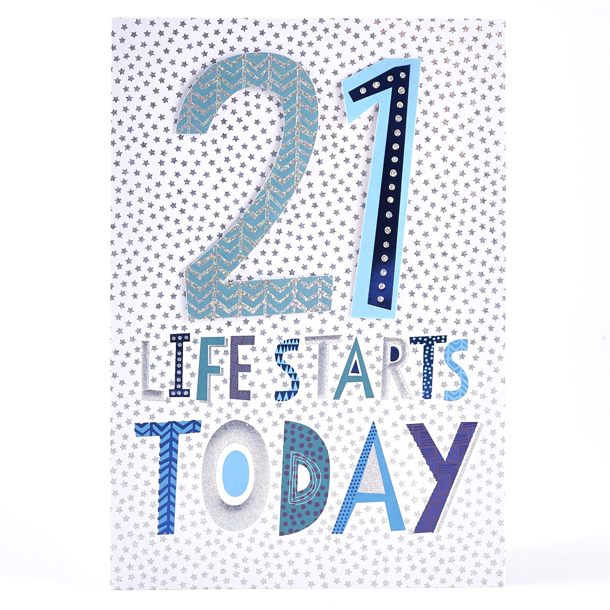 21st Birthday Card - Life Starts Today 