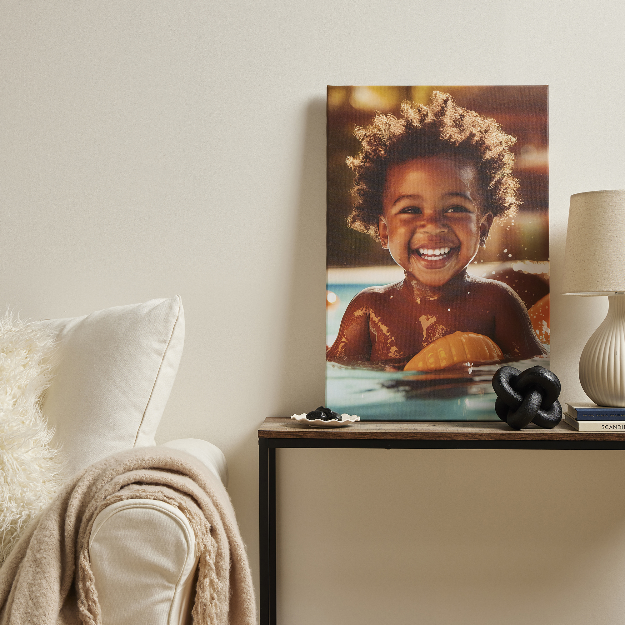 Personalised Portrait Photo Canvas 50cm x 75cm