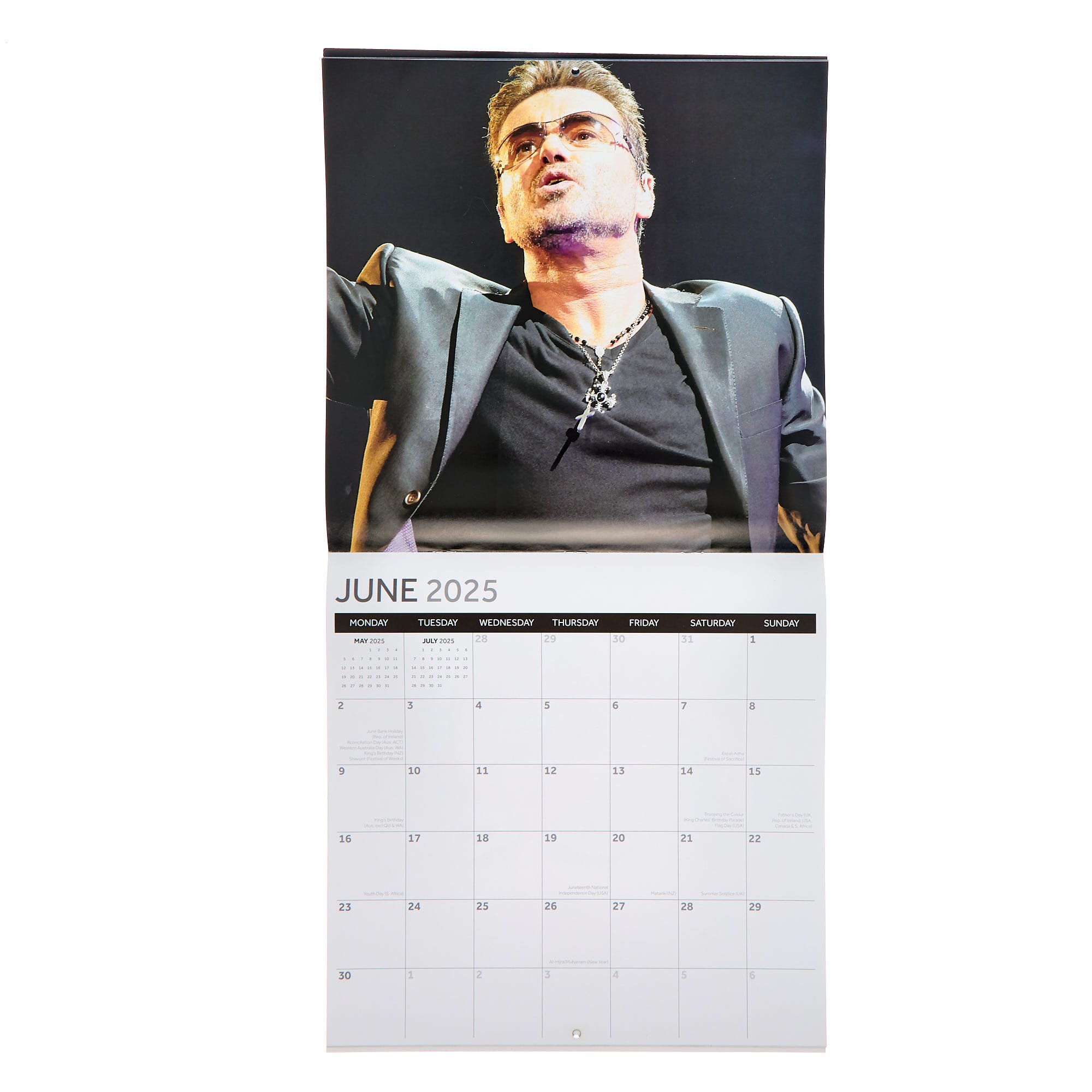 George Michael 2025 Square Wall Calendar